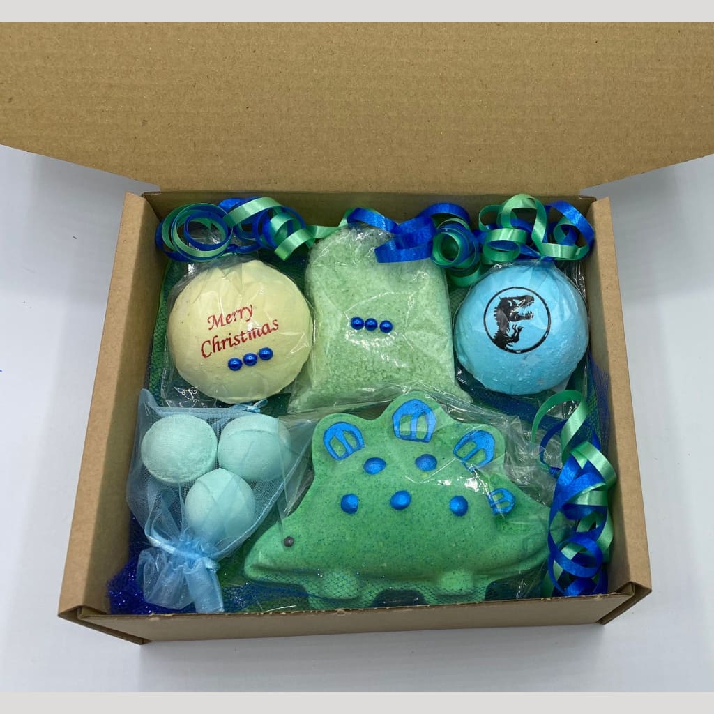 Dinosaur Christmas Bath Bomb Gift set - Christmas bath bombs
