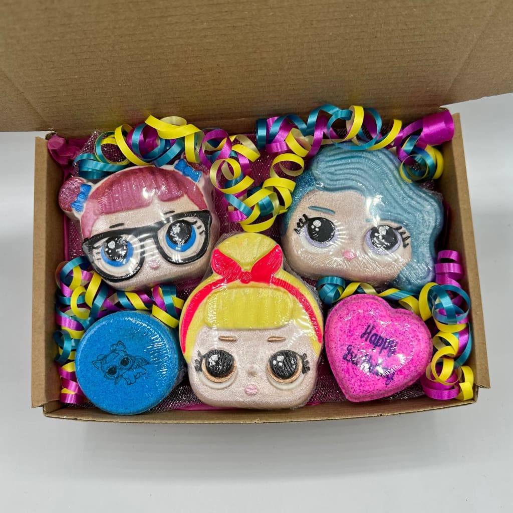 Large Giggle Girls Birthday Bath Bomb Gift Set - Birthday