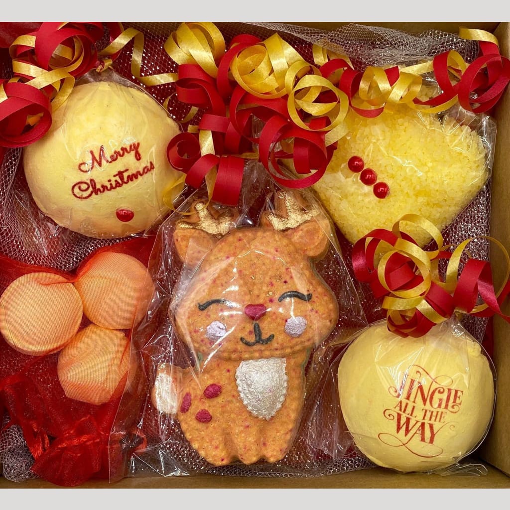 Rudolph Christmas Bath Bomb Gift Set - Christmas bath bombs