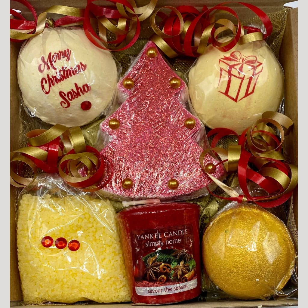 Christmas bath bomb gift set. - Christmas bath bombs