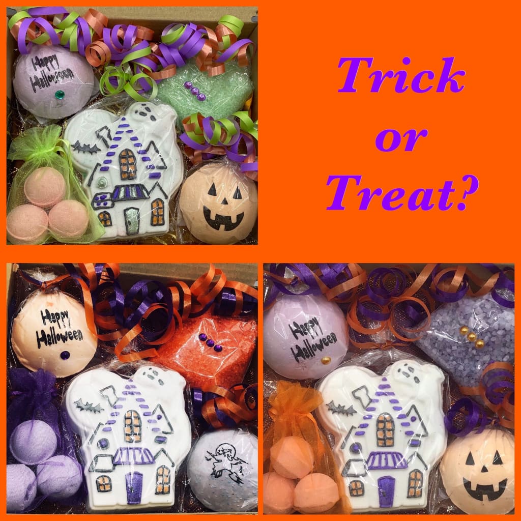 Halloween trick or treat bath bomb gift set - Halloween