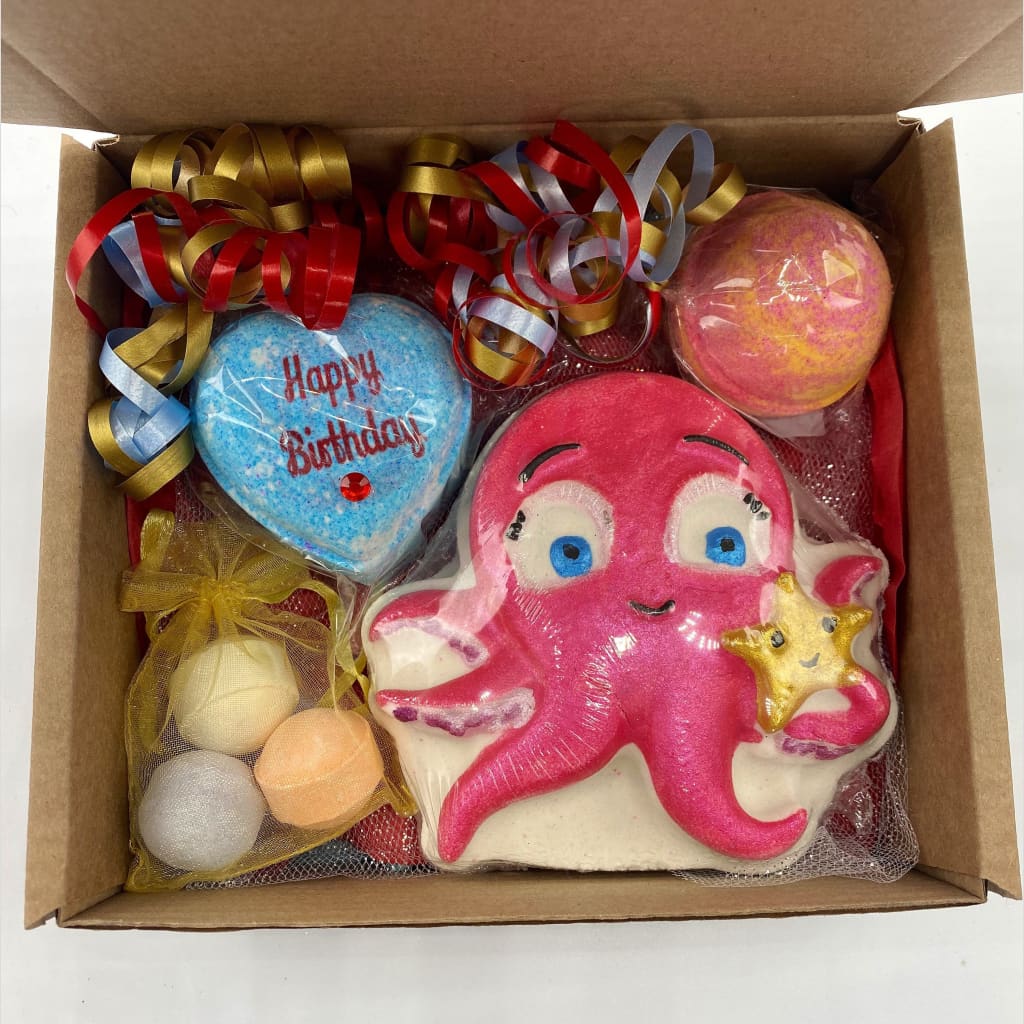 INKcredible Octopus birthday bath bomb gift set - Birthday