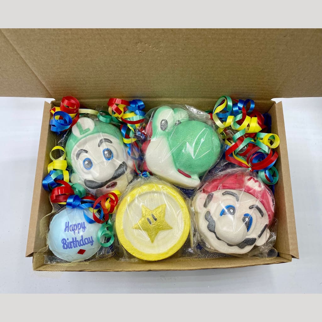 It’s-a-me Mario birthday bath bomb gift set. - Birthday