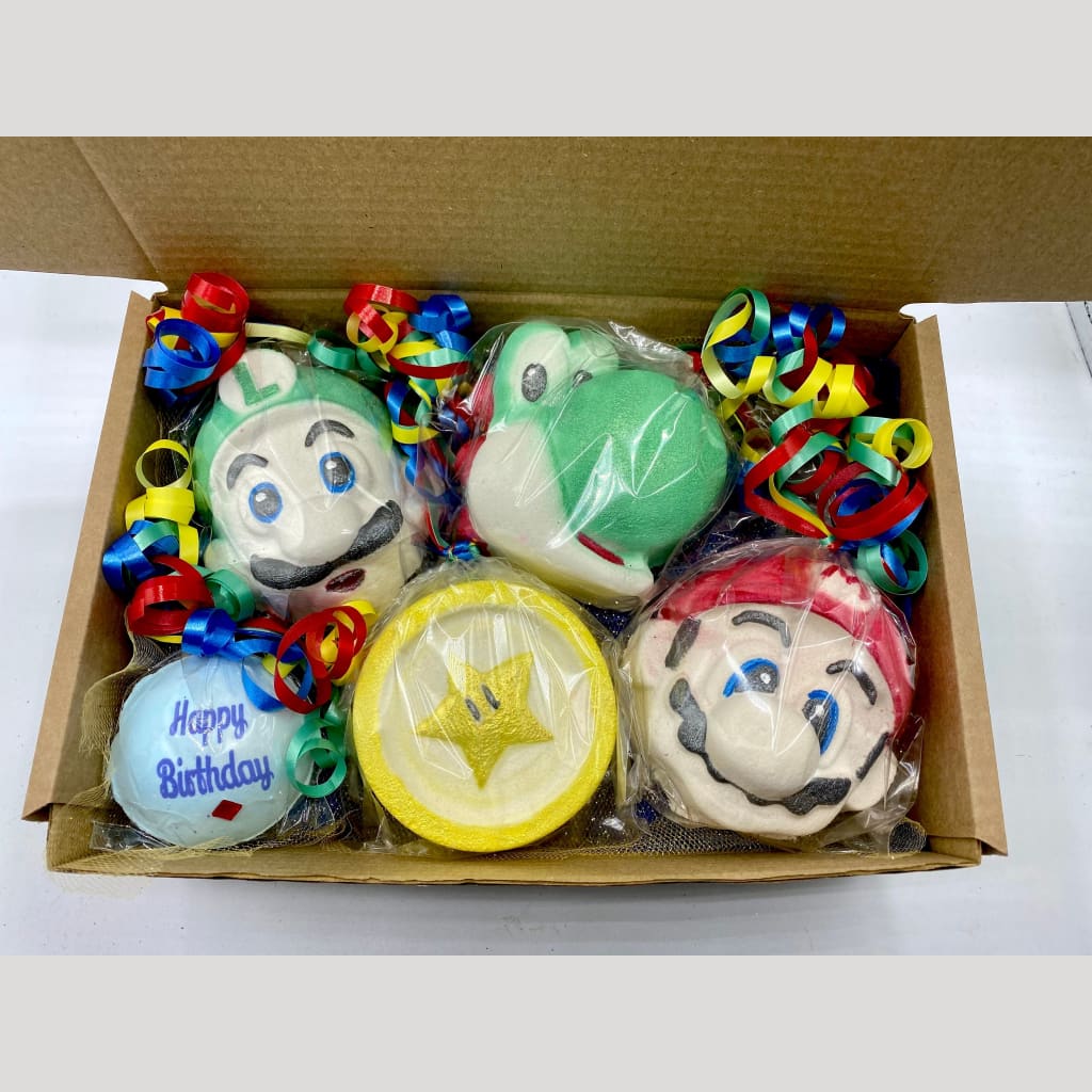 It’s-a-me Mario birthday bath bomb gift set. - Birthday