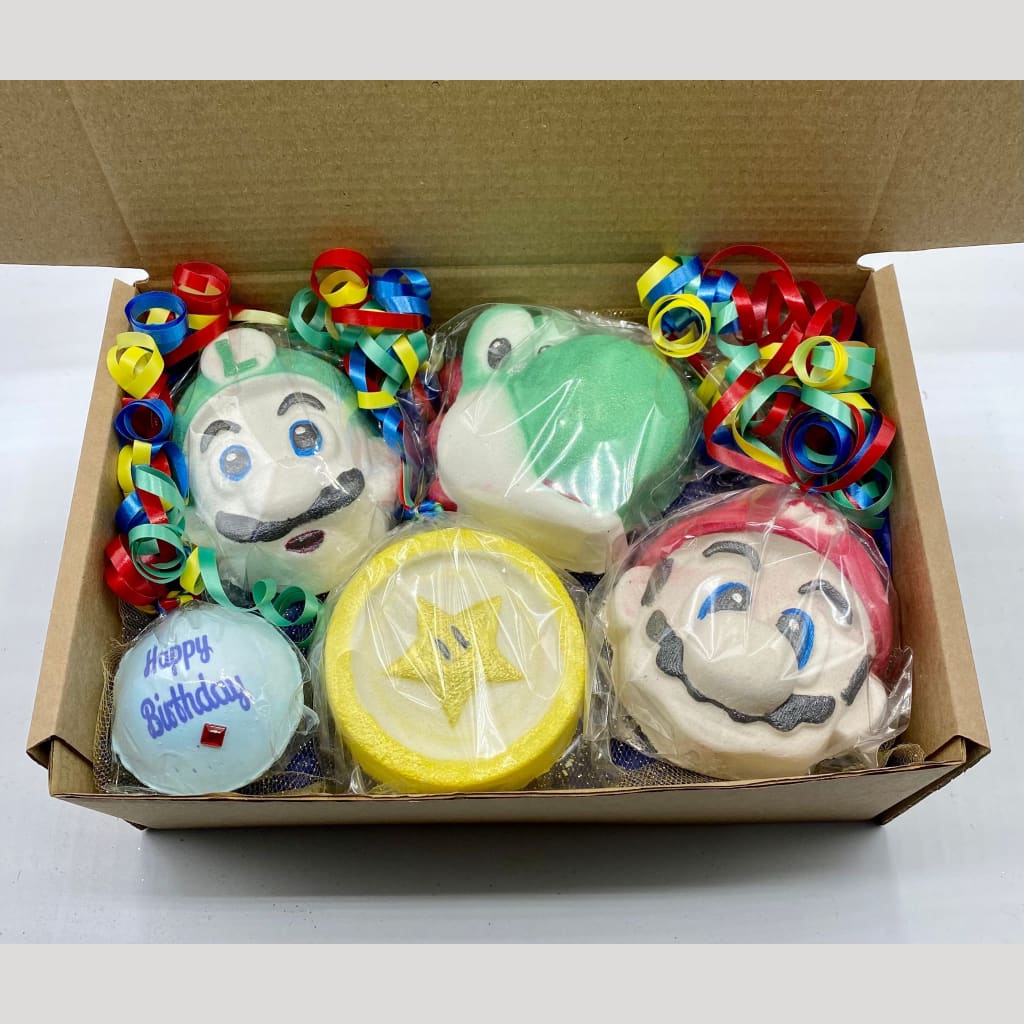 It’s-a-me Mario birthday bath bomb gift set. - Birthday