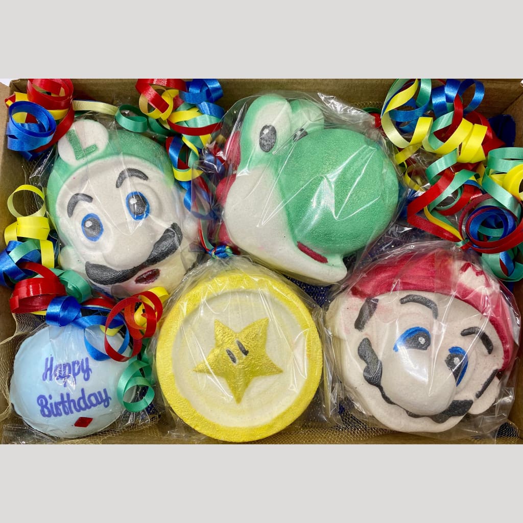 It’s-a-me Mario birthday bath bomb gift set. - Birthday