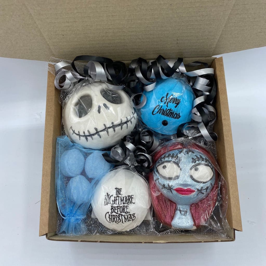 Jack and Sally Christmas Bath Bomb Gift Set - bath bombs