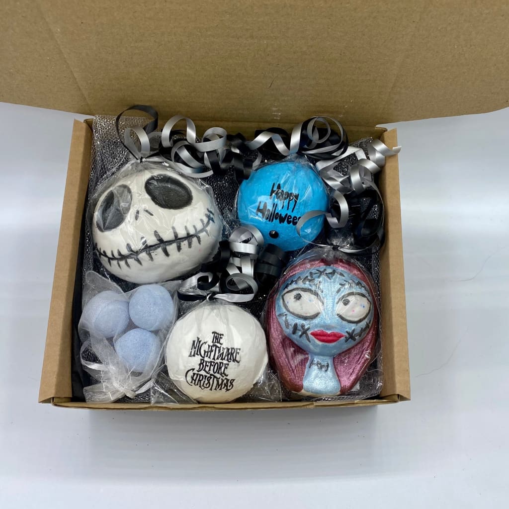 Jack and Sally Halloween Bath Bomb Gift Set - Halloween