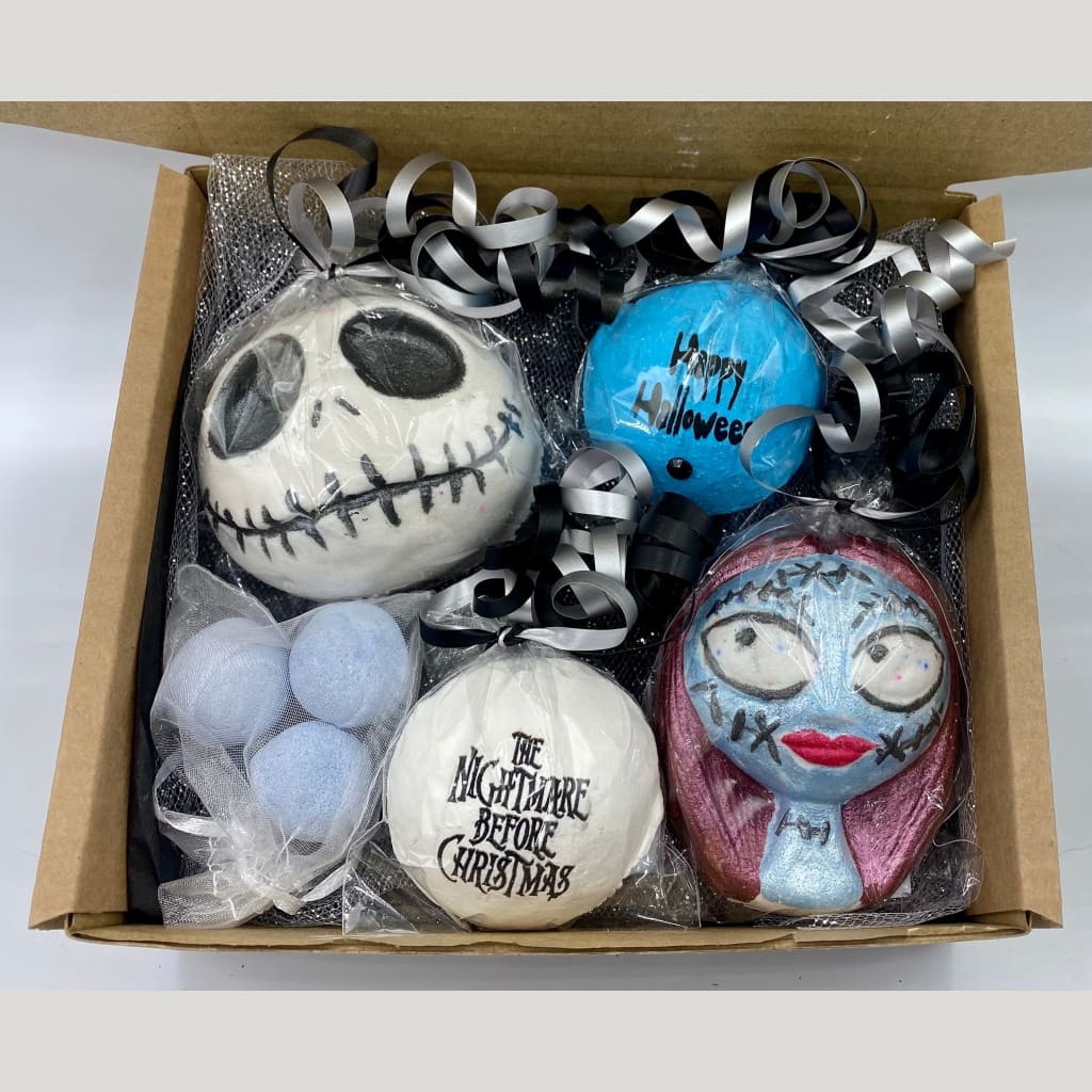 Jack and Sally Halloween Bath Bomb Gift Set - Halloween
