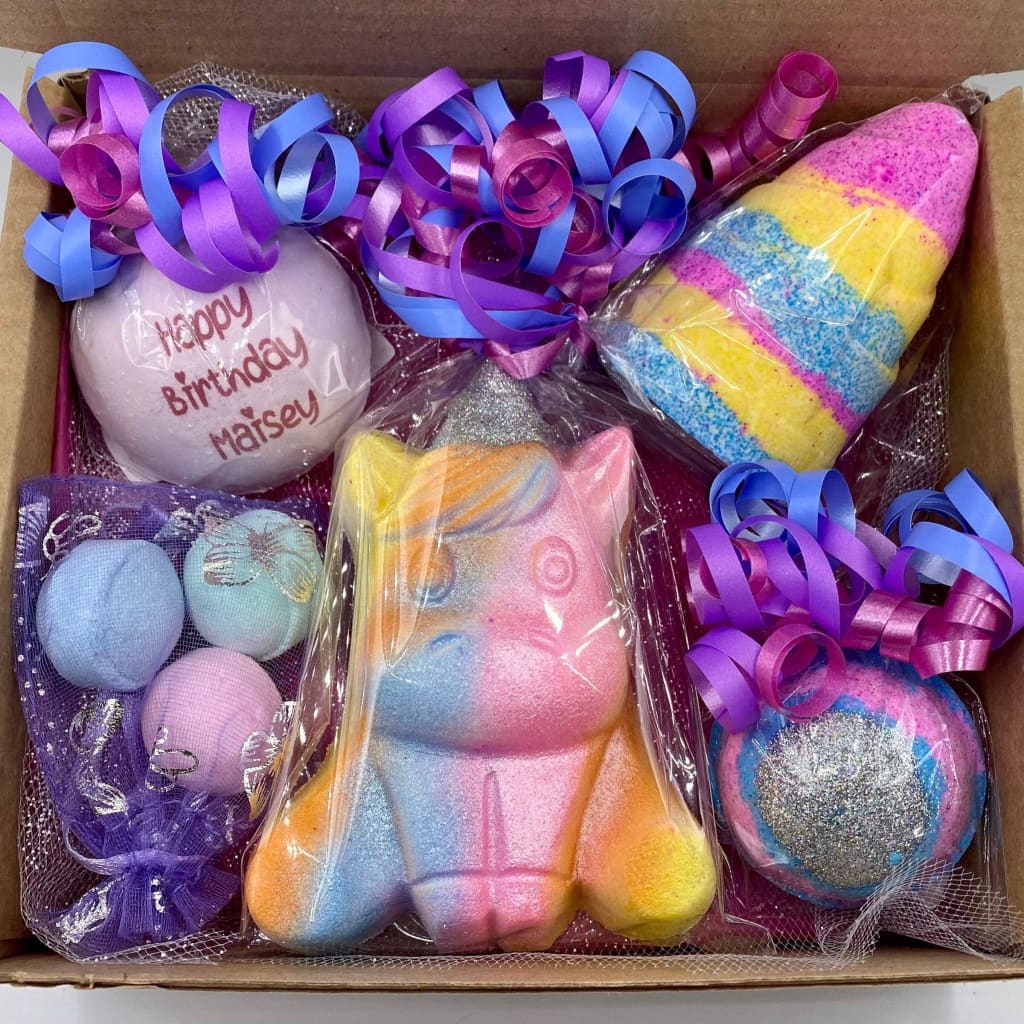 Unicorn miss you or Happy Birthday gift set - Birthday