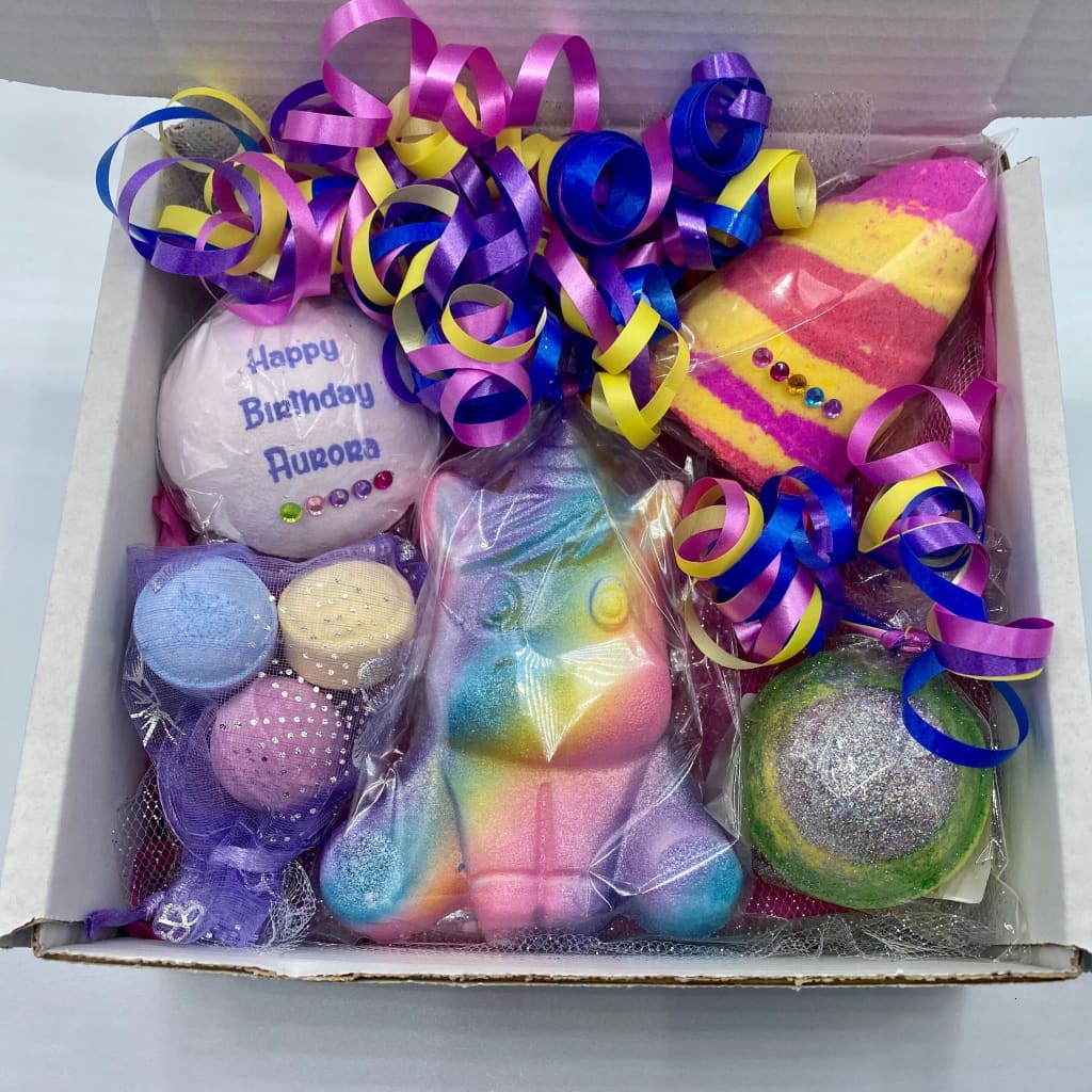 Unicorn miss you or Happy Birthday gift set - Birthday