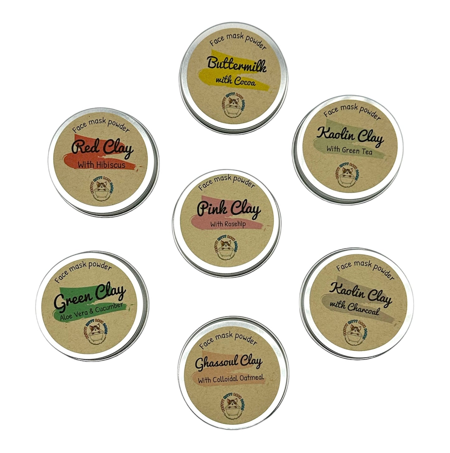 Natural Clay Exfoliating Face Masks
