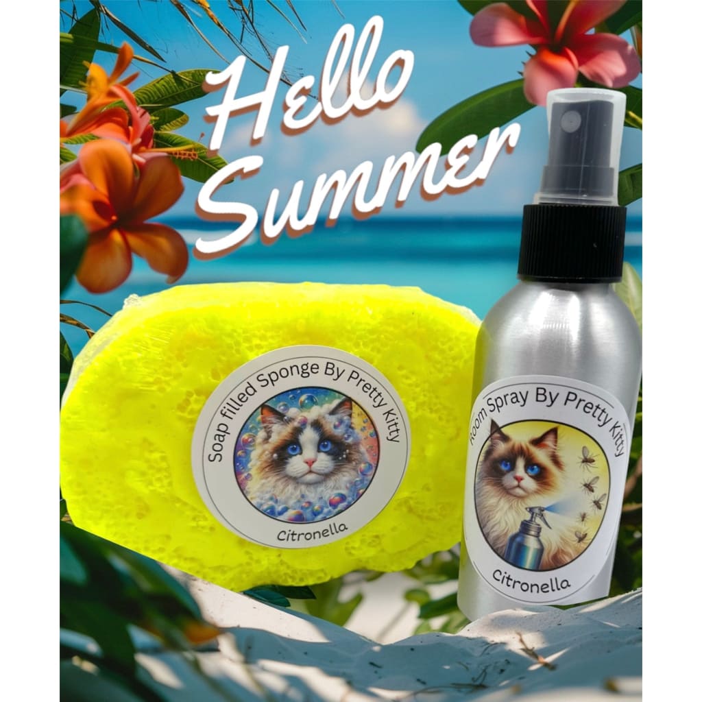 Citronella Soap Sponge and Room Spray Holiday Essentials