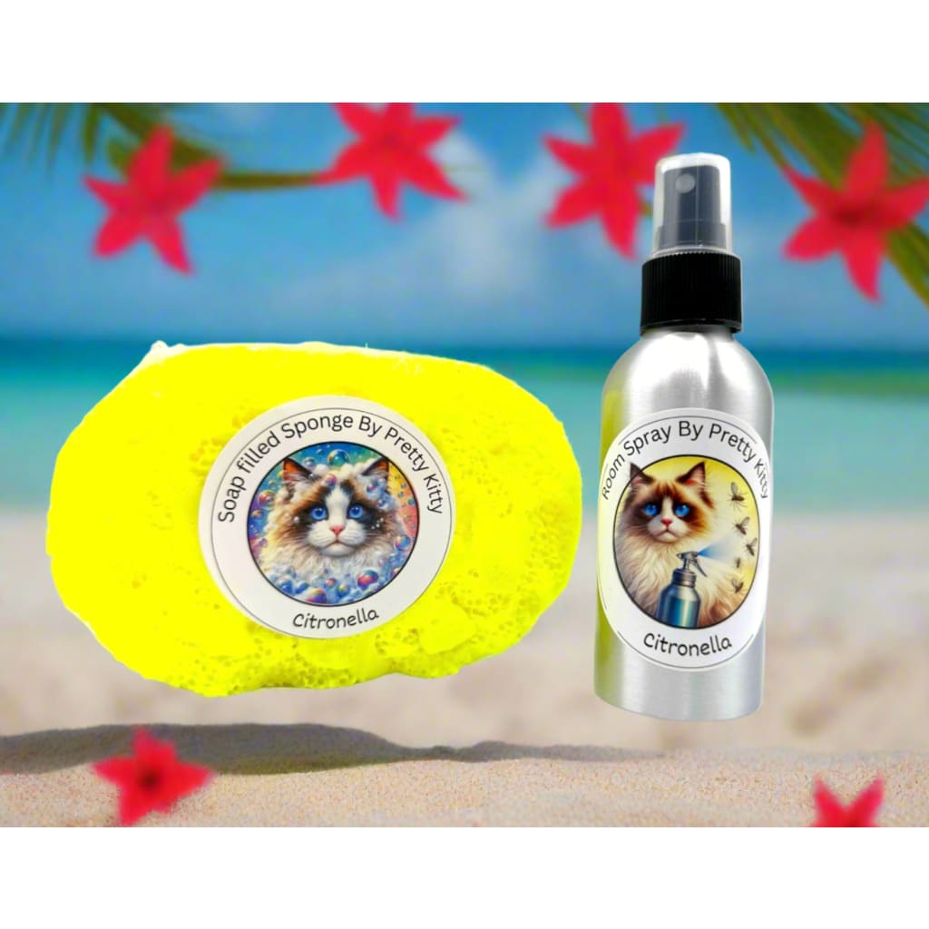 Citronella Soap Sponge and Room Spray Holiday Essentials