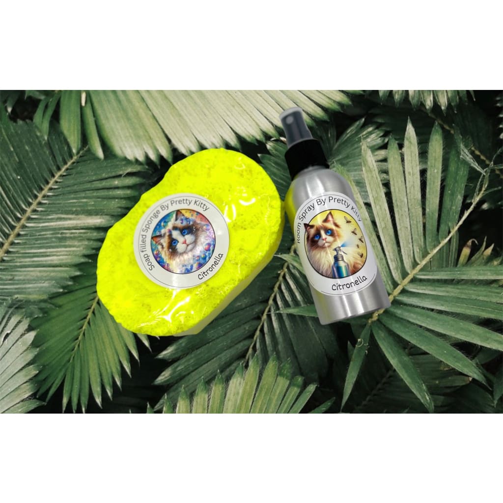Citronella Soap Sponge and Room Spray Holiday Essentials