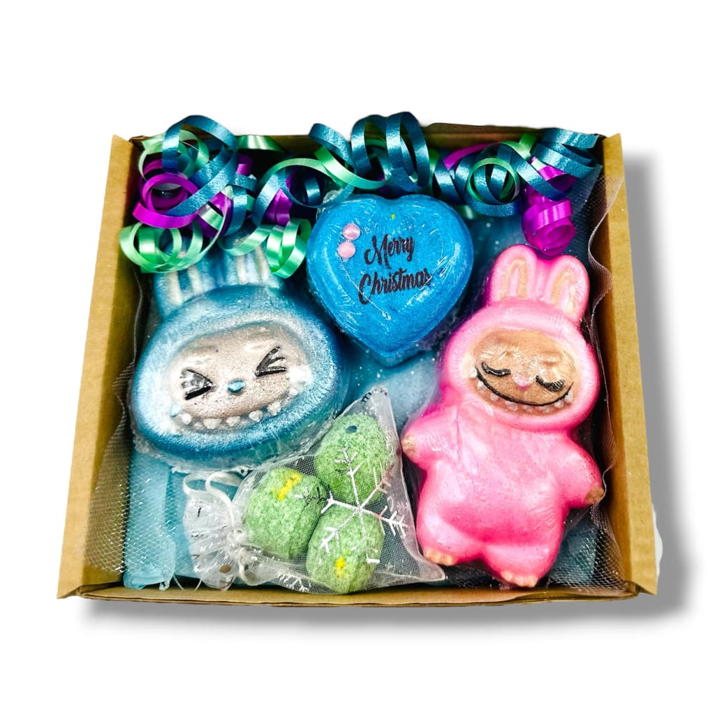 Labubu Bath Bomb Gift Set - Christmas bath bombs