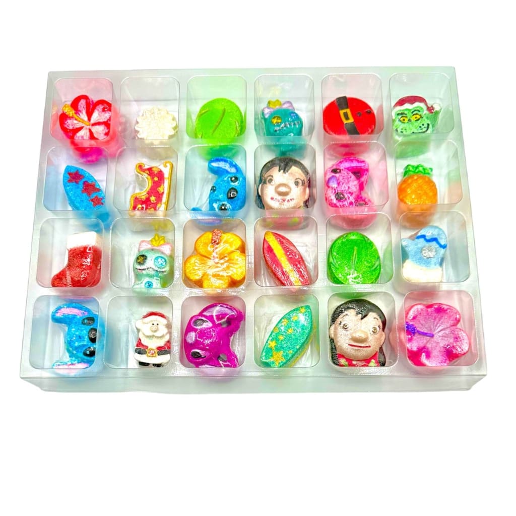Little Blue Alien Christmas Bath Bomb Advent Calendar -