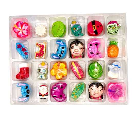 Little Blue Alien Christmas Bath Bomb Advent Calendar -