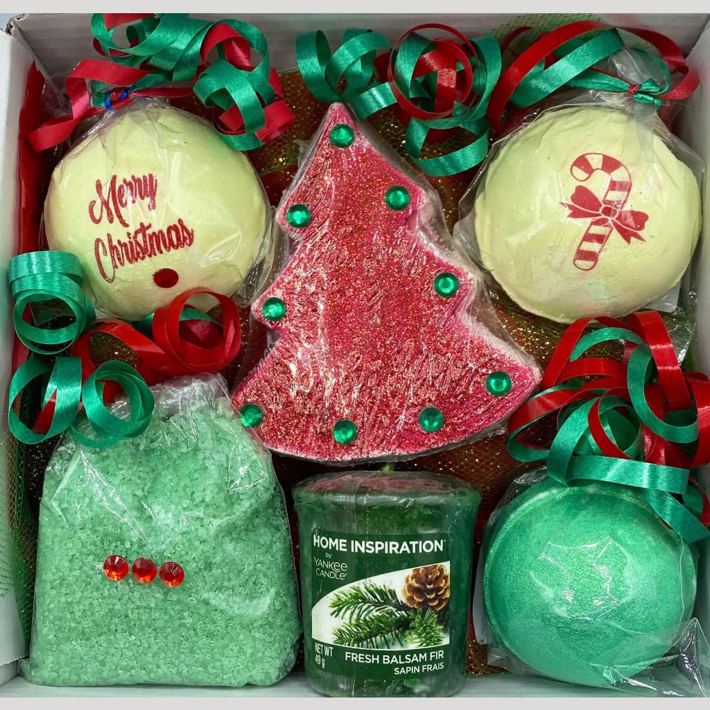 Christmas bath bomb gift set. - Christmas bath bombs