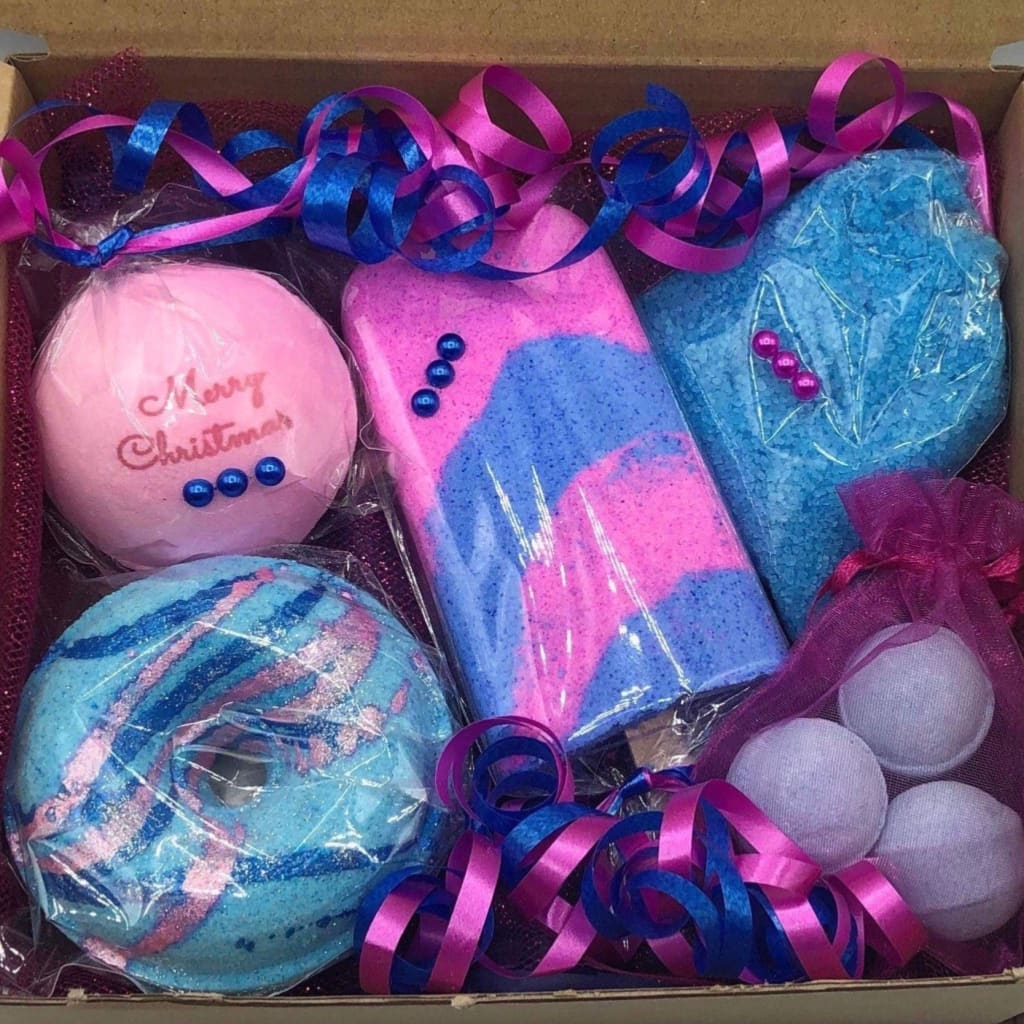 Christmas Sweet Treats bath bomb gift set - Christmas bath 