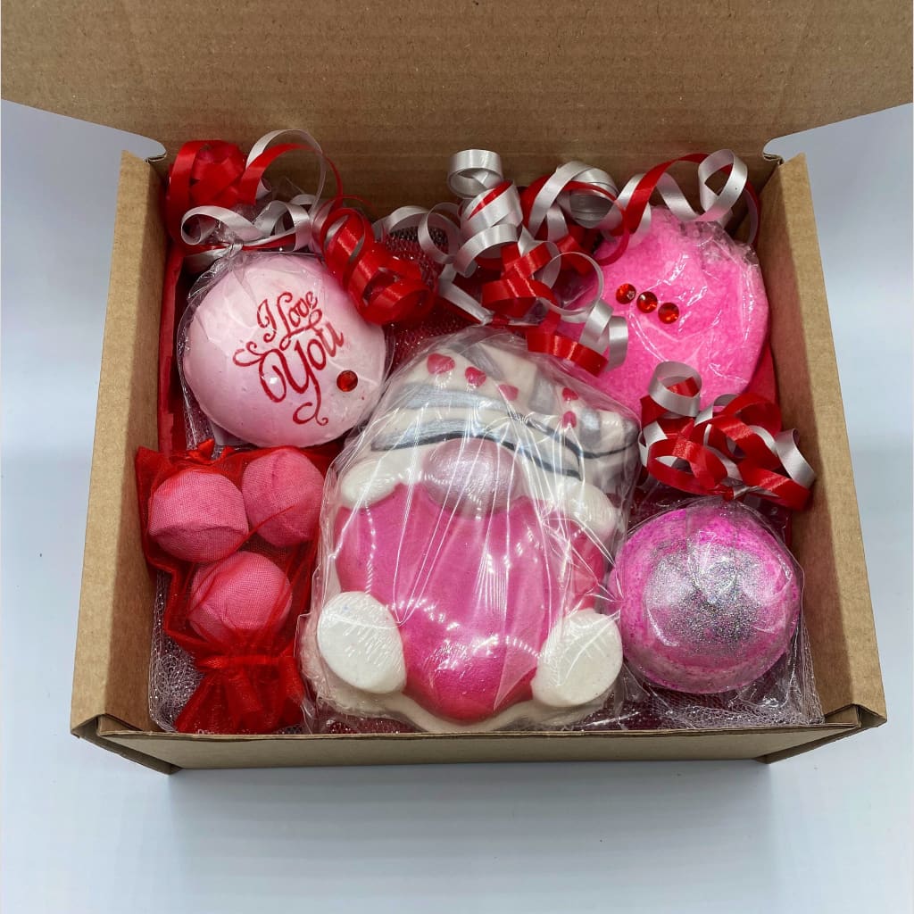 Heart Gonk Valentines Bath Bomb Gift set