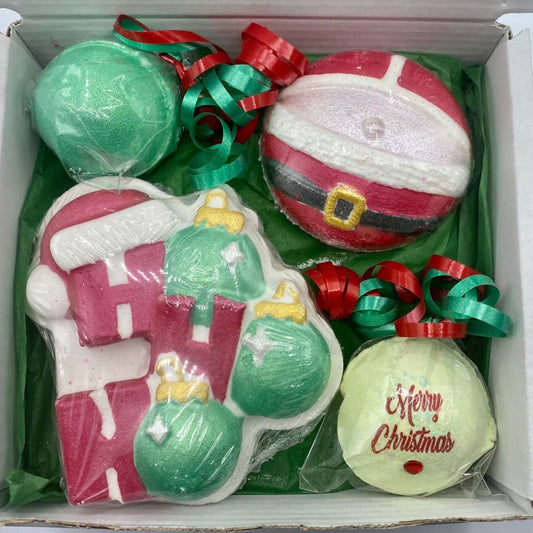 Ho Ho Ho Christmas Bath Bomb Gift Set - Christmas bath bombs