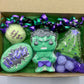 Superheroes Christmas bath bomb gift set.