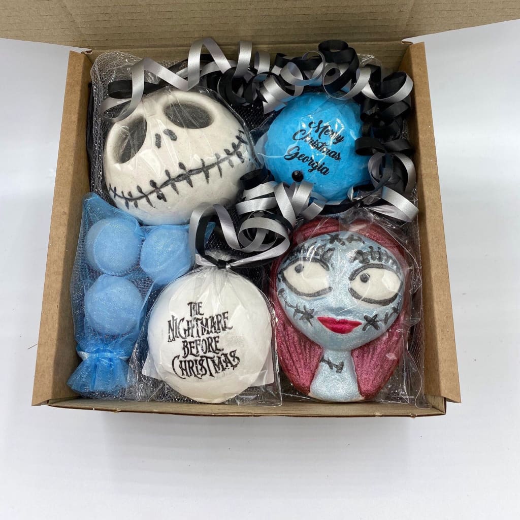 Jack and Sally Christmas Bath Bomb Gift Set - bath bombs