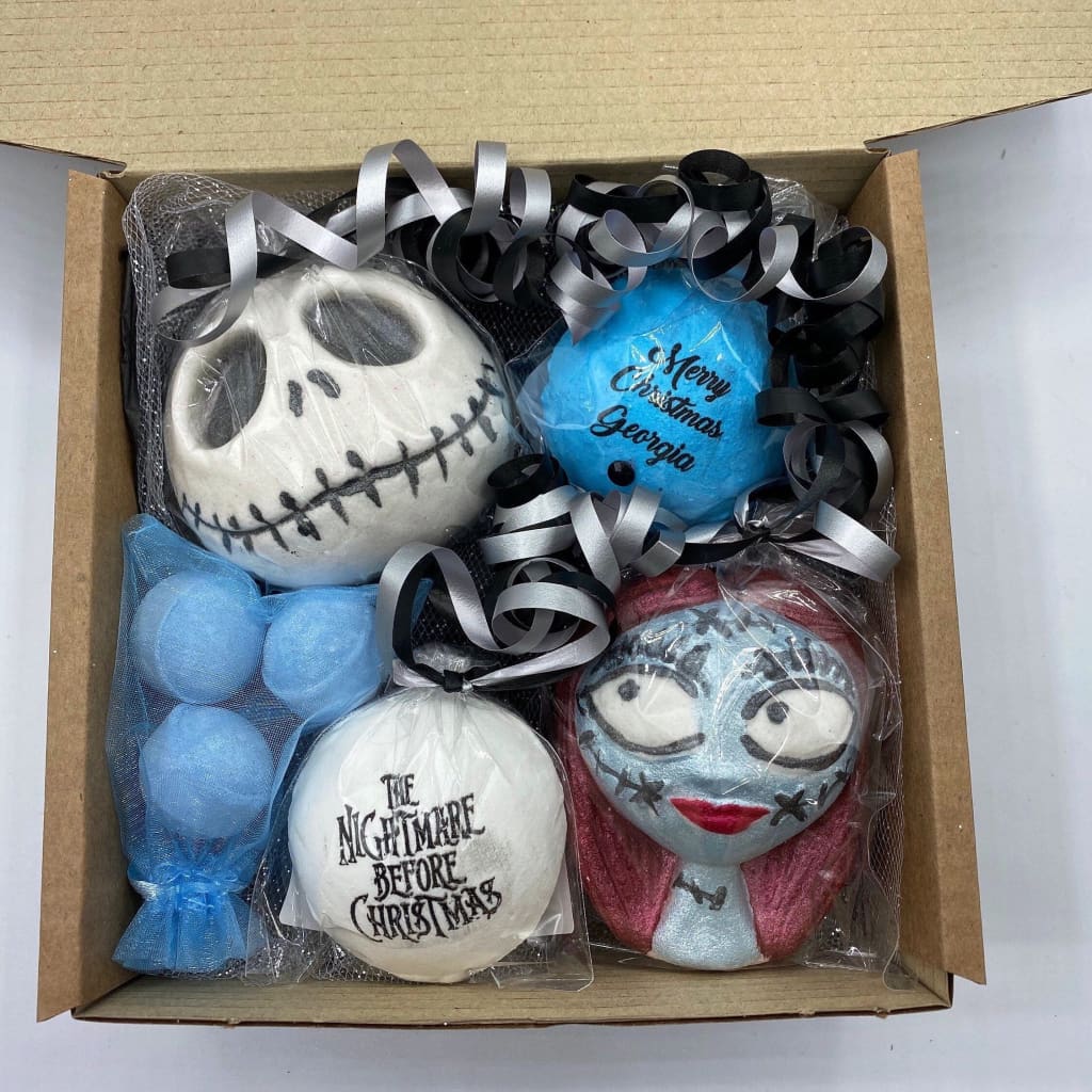 Jack and Sally Christmas Bath Bomb Gift Set - bath bombs