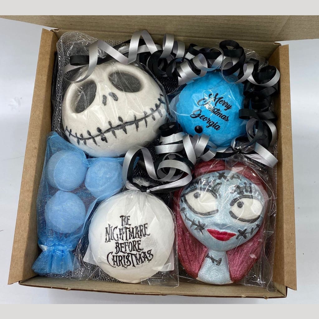 Jack and Sally Christmas Bath Bomb Gift Set - bath bombs