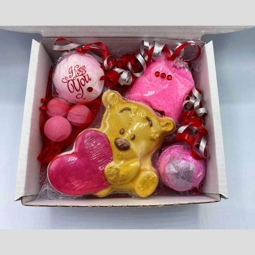 Teddy Valentines Bath Bomb Gift set