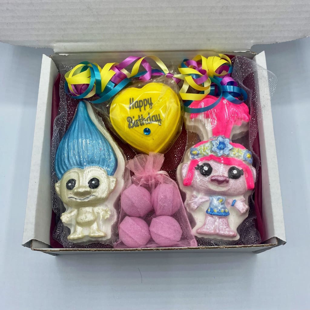 Troll Doll birthday bath bomb gift set - Birthday