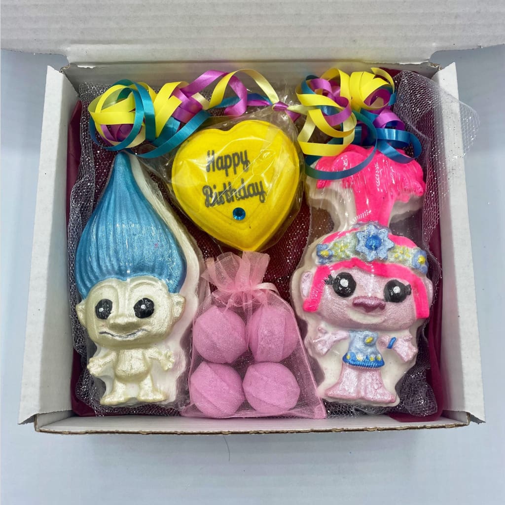 Troll Doll birthday bath bomb gift set - Birthday