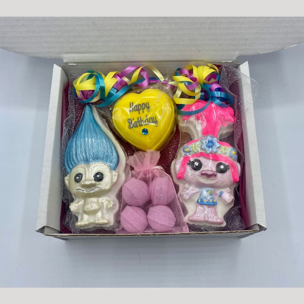Troll Doll birthday bath bomb gift set - Birthday