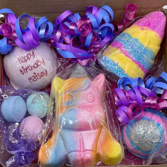 Unicorn miss you or Happy Birthday gift set - Birthday