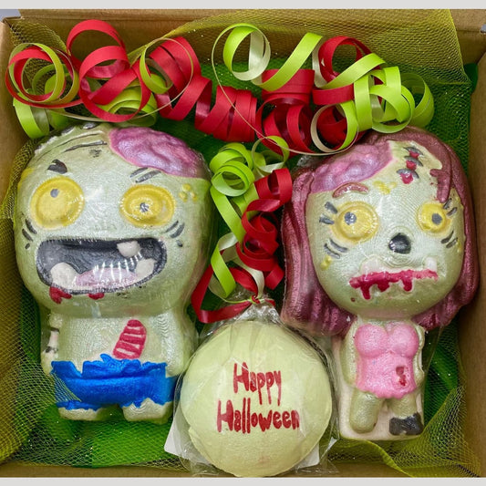 Zombie Halloween Bath Bomb Gift Set